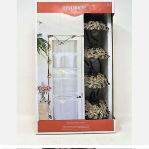 New Opalhouse 10ct Woven String Lights 11 FT Indoor/Outdoor Natural Outdoor Deco